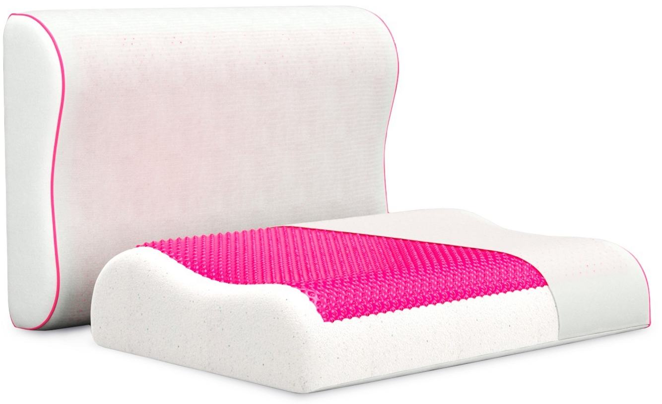 Almohada Ecogel Contour Pink