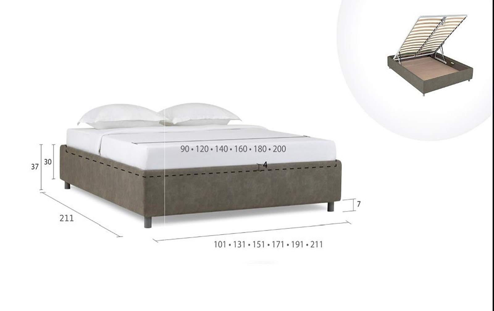 Dominus bed base