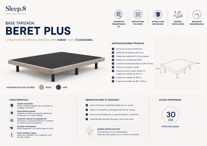 Base tapizada Beret Plus
