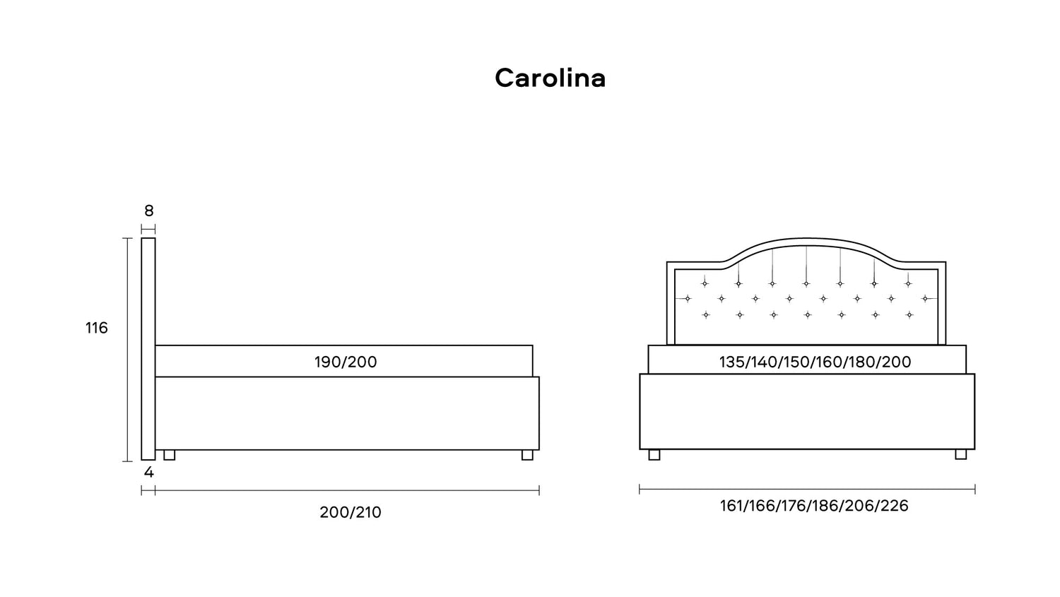 Bed Carolina