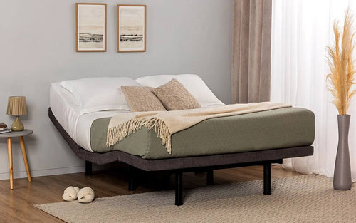 Transform Pro adjustable bed base in a bedroom interior, view 1