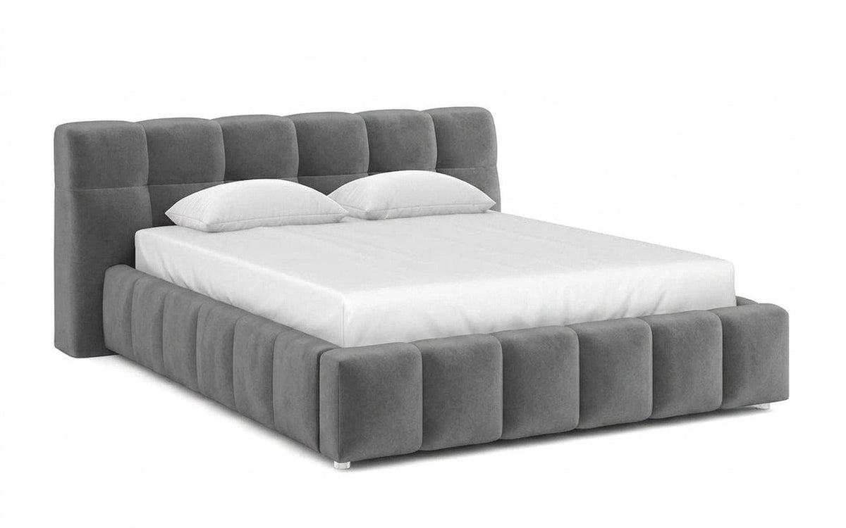 BED EXP ANDRIA 90x200 Sky Velvet 08 Slatted base
