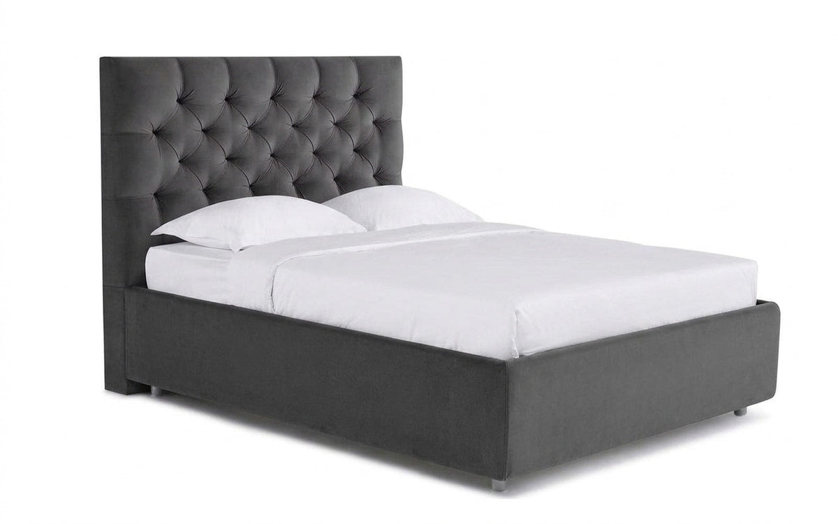 BED EXP ARINA 90x190 Sky Velvet 16 Slatted base