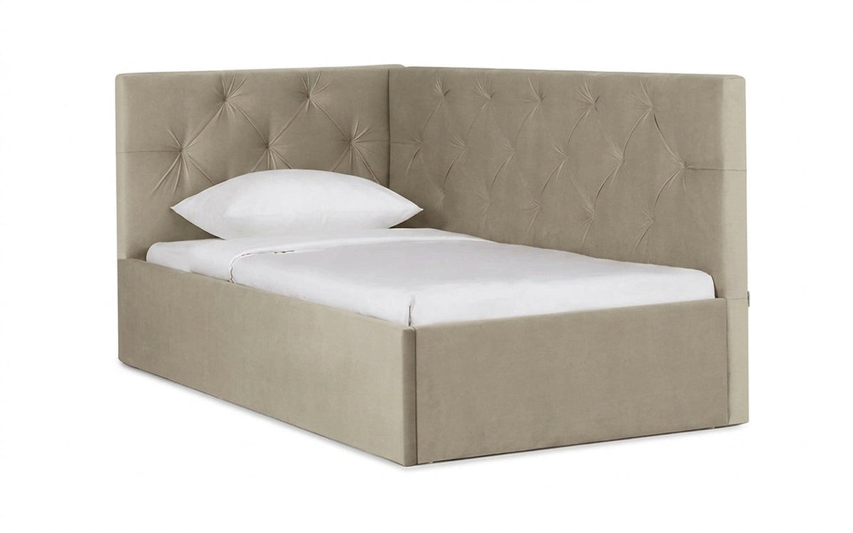 BED EXP CAMILLA PRO 80x160 Sky Velvet 03 Slatted base