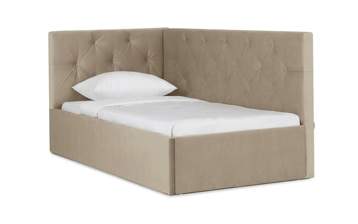 BED EXP CAMILLA PRO 80x160 Sky Velvet 21 Slatted base