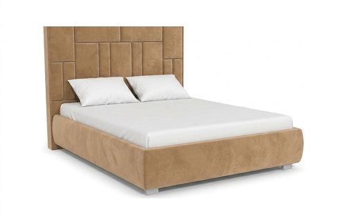 BED EXP CATARINA 135x190 Casanova Beige Slatted base