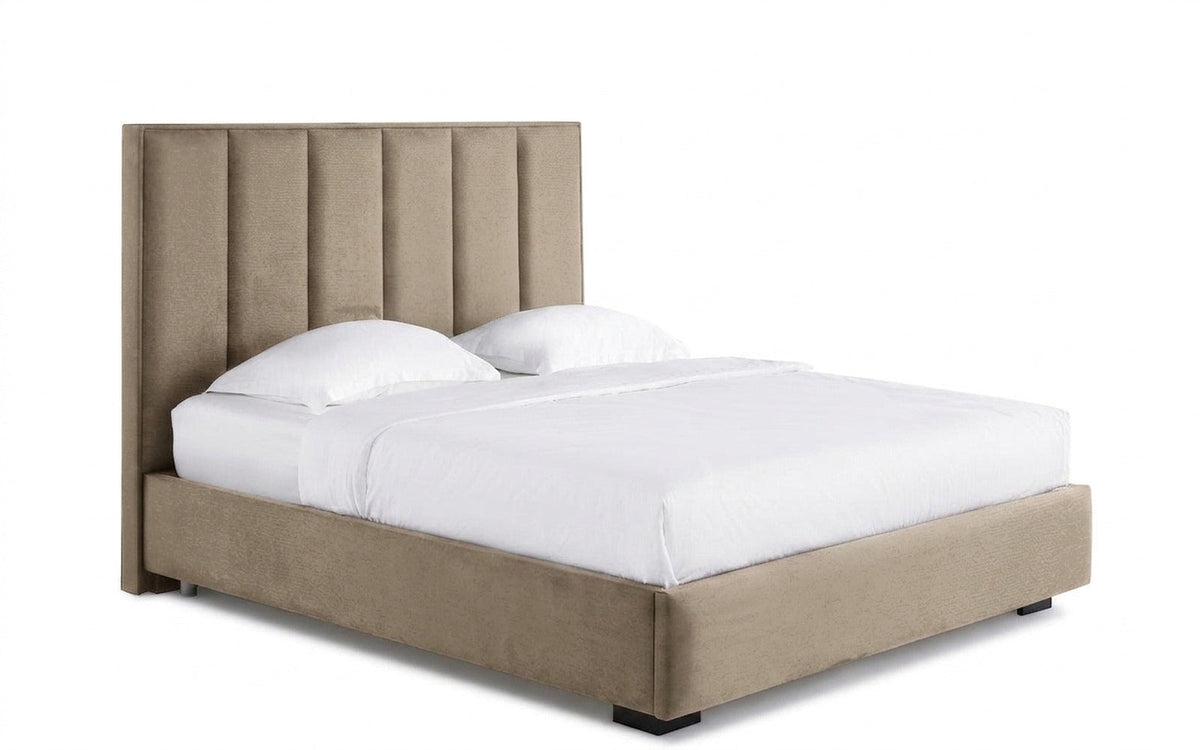 BED EXP CHARLOTTE 90x190 Sky Velvet 21 Slatted base