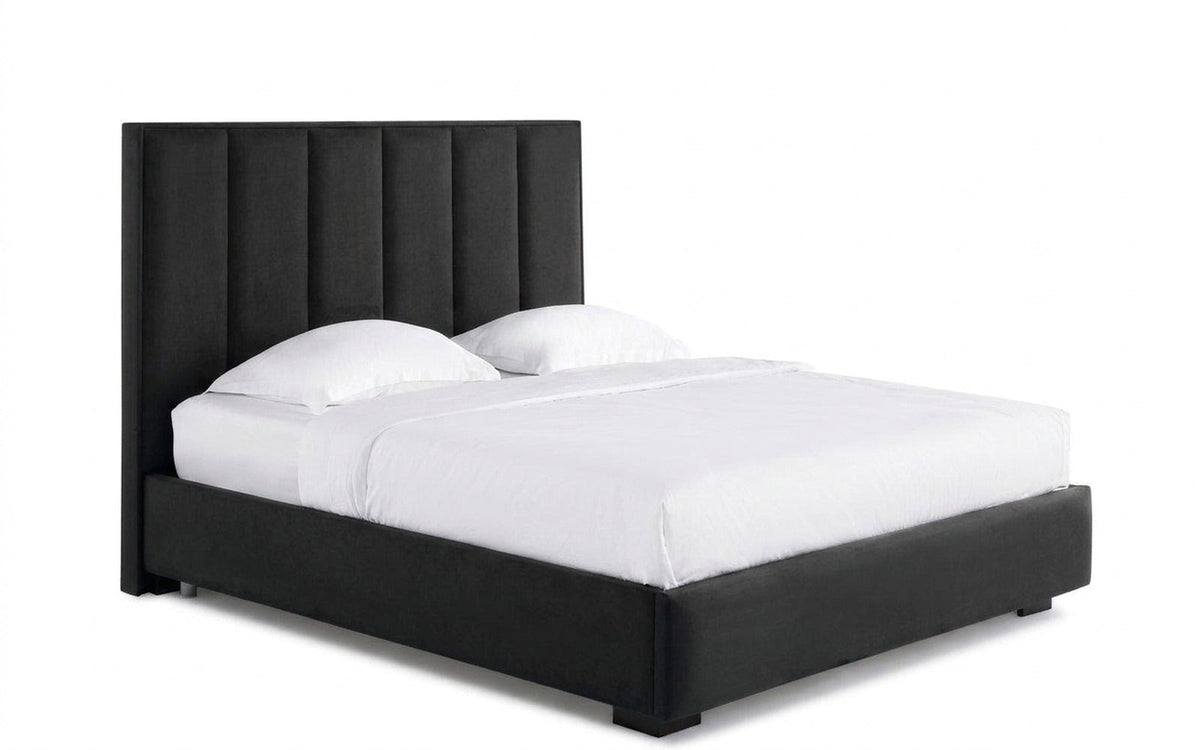 BED EXP CHARLOTTE 90x190 Sky Velvet 38 Slatted base