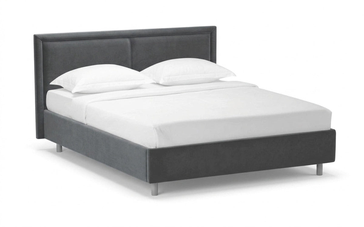 BED EXP DOMENICO NOVA 90x190 Sky Velvet 16 Slatted base