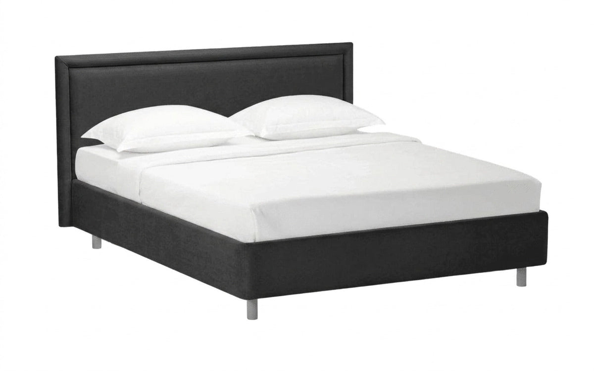 BED EXP DOMENICO NOVA 90x190 Sky Velvet 38 Slatted base