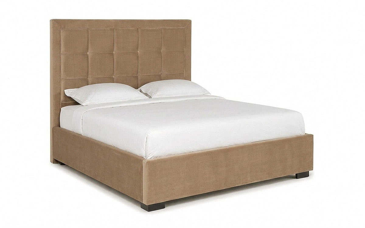 BED EXP DUGLAS 140x200 Casanova Beige Slatted base