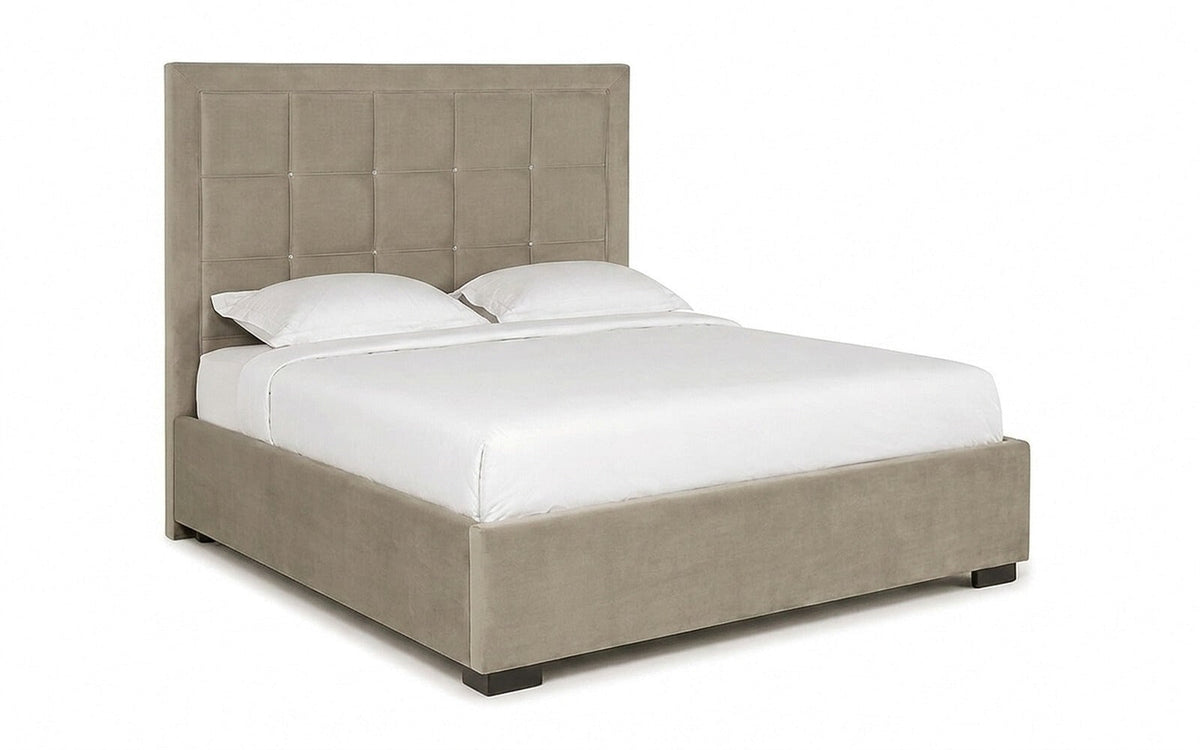 BED EXP DUGLAS 140x200 Sky Velvet 03 Slatted base