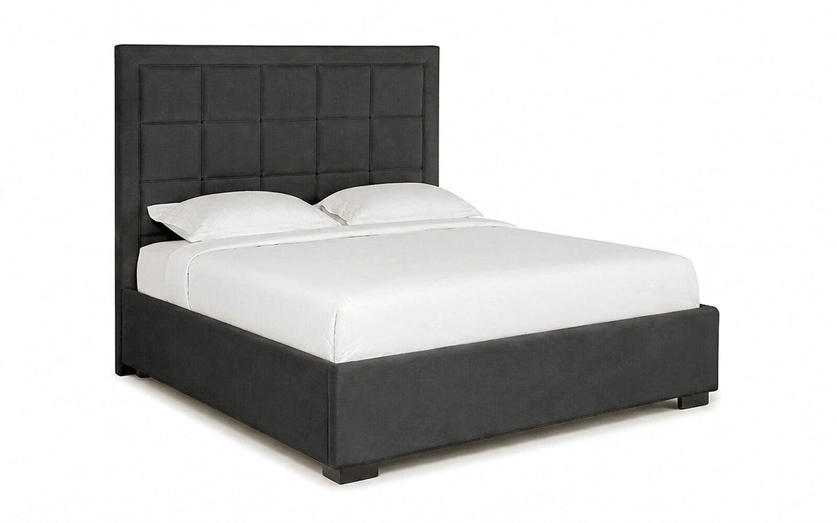 BED EXP DUGLAS 140x200 Sky Velvet 38 Slatted base