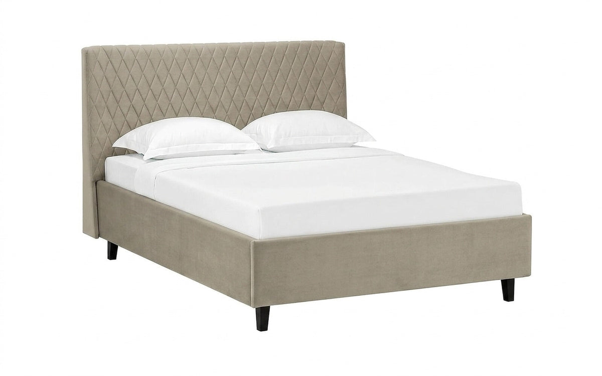 BED EXP ELLA NOVA 90x190 Sky Velvet 03 Slatted base