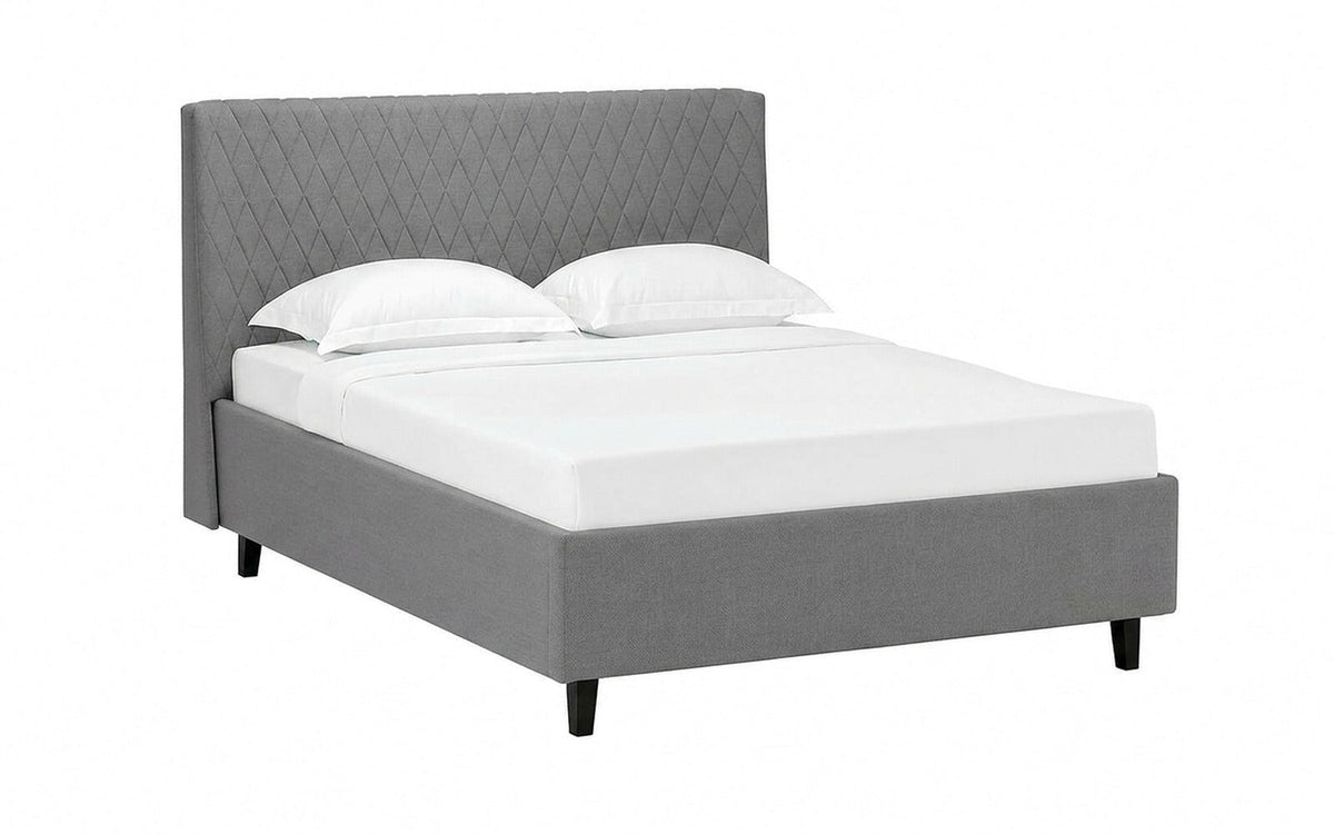 BED EXP ELLA NOVA 90x190 Sky Velvet 08 Slatted base