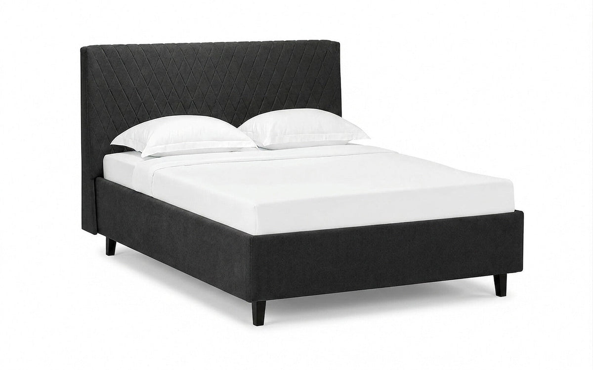 BED EXP ELLA NOVA 90x190 Sky Velvet 38 Slatted base