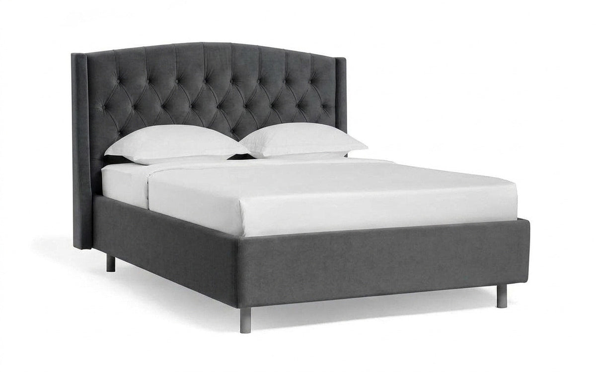 BED EXP MARGOT NOVA 90x190 Sky Velvet 16 Slatted base