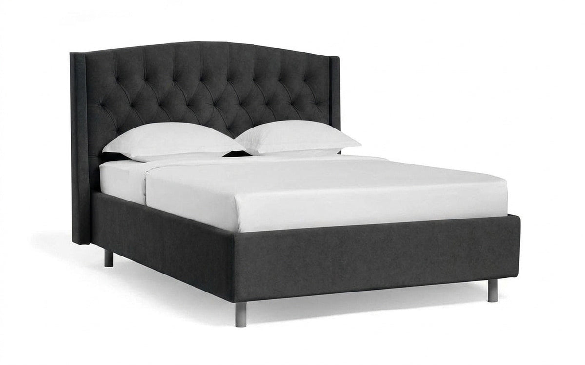 BED EXP MARGOT NOVA 90x190 Sky Velvet 38 Slatted base