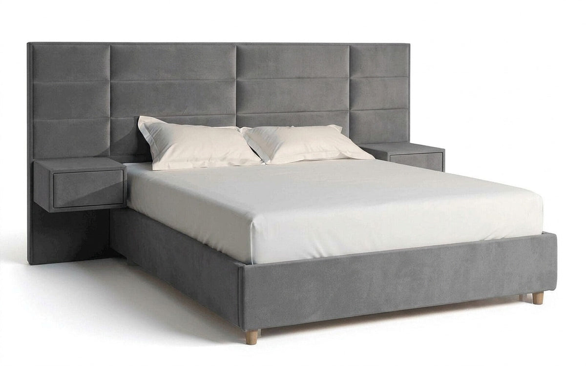 BED EXP MARSELO 150x190 Sky Velvet 08 Slatted base