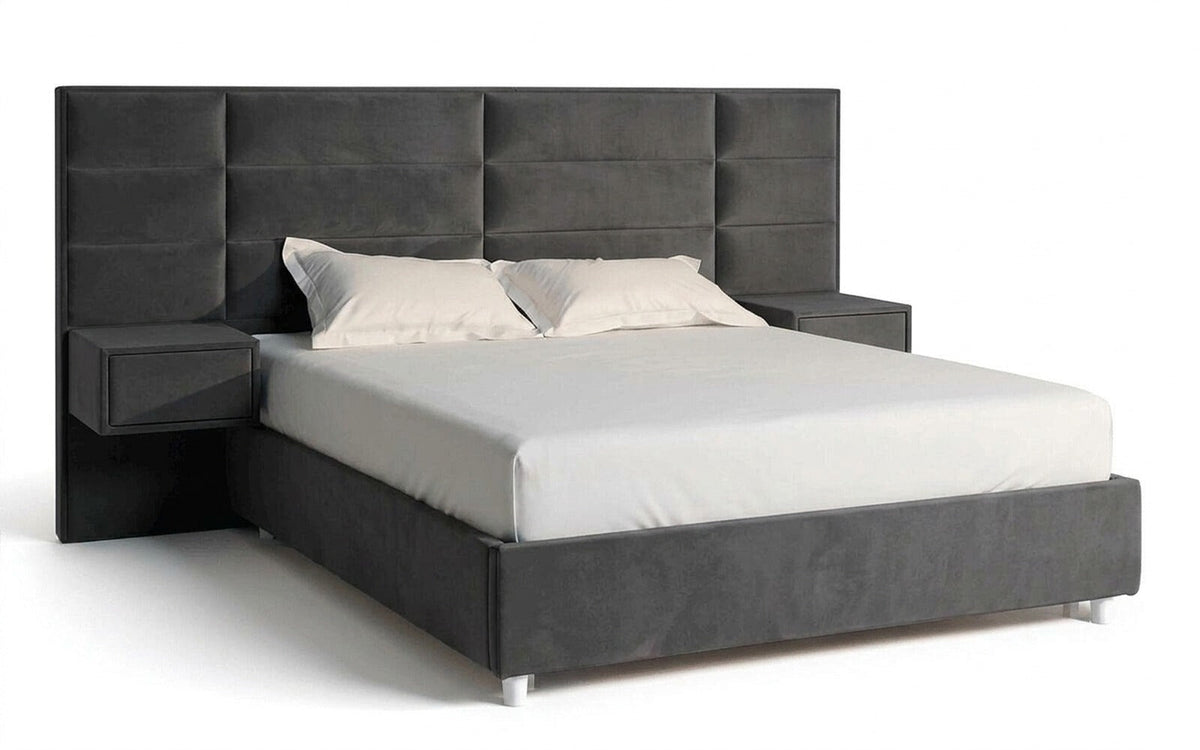 BED EXP MARSELO 150x190 Sky Velvet 16 Slatted base