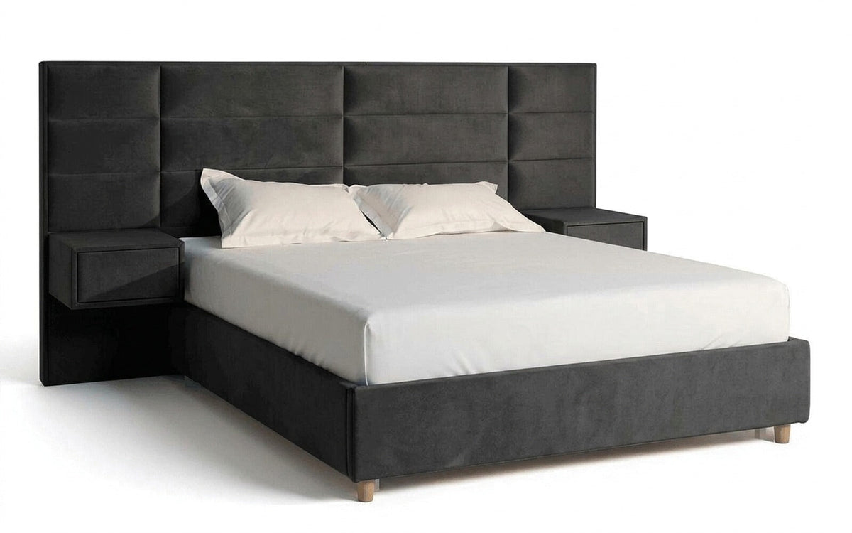 BED EXP MARSELO 150x190 Sky Velvet 38 Slatted base