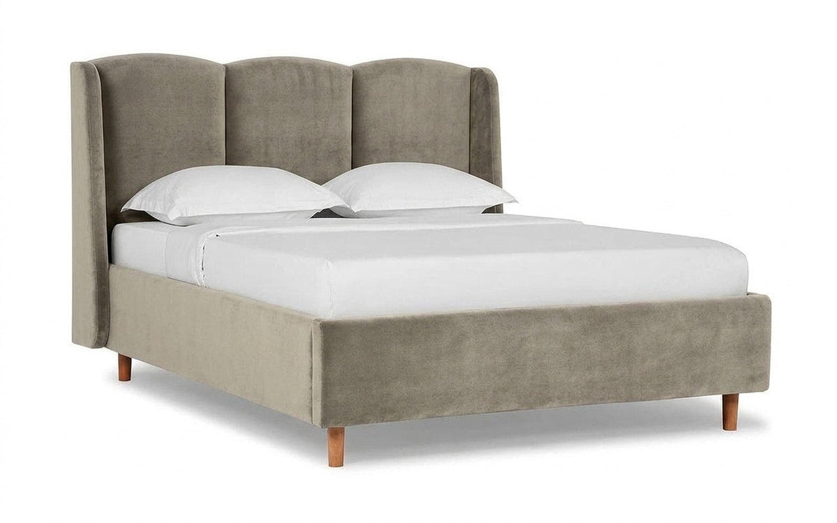 BED EXP MILORA NOVA 90x190 Sky Velvet 03 Slatted base