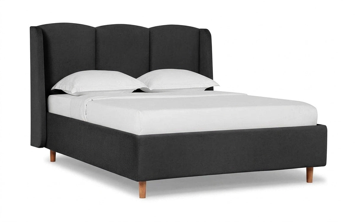 BED EXP MILORA NOVA 90x190 Sky Velvet 38 Slatted base