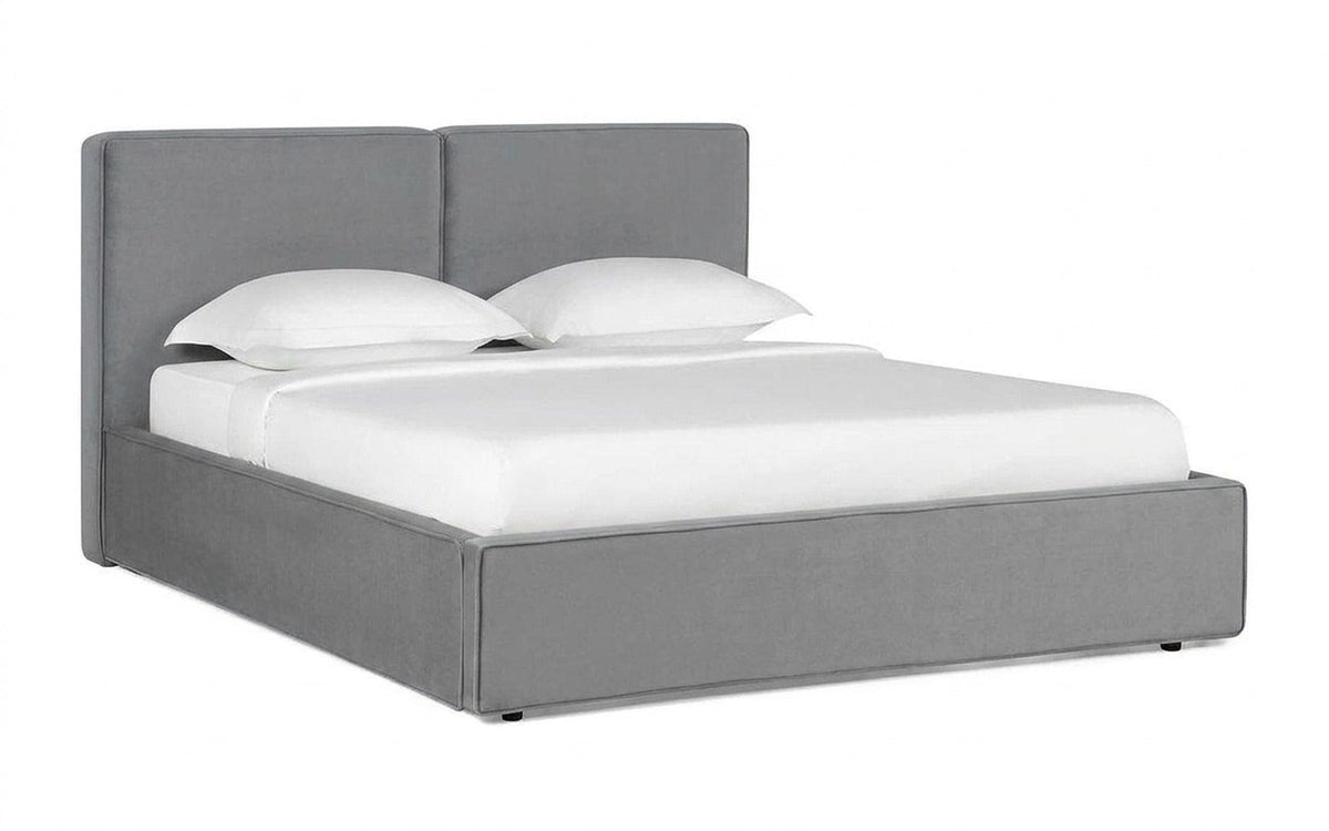 BED EXP MURREY NOVA 90x190 Sky Velvet 08 Slatted base