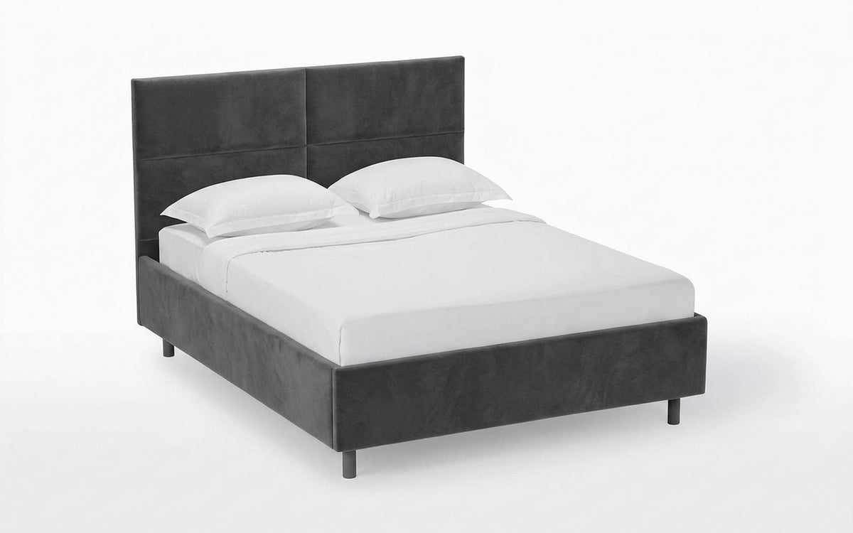 BED EXP ORLANDO NOVA 90x190 Sky Velvet 38 Slatted base