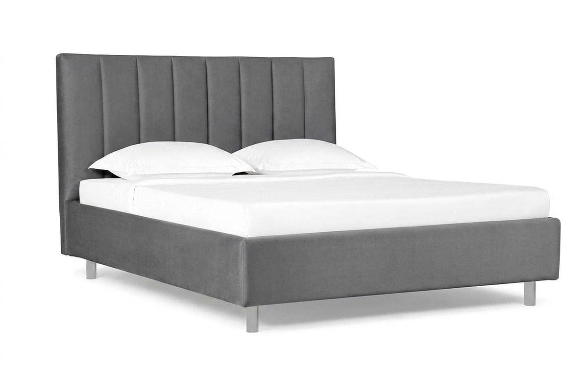 BED EXP POLA NOVA 90x190 Sky Velvet 08 Slatted base