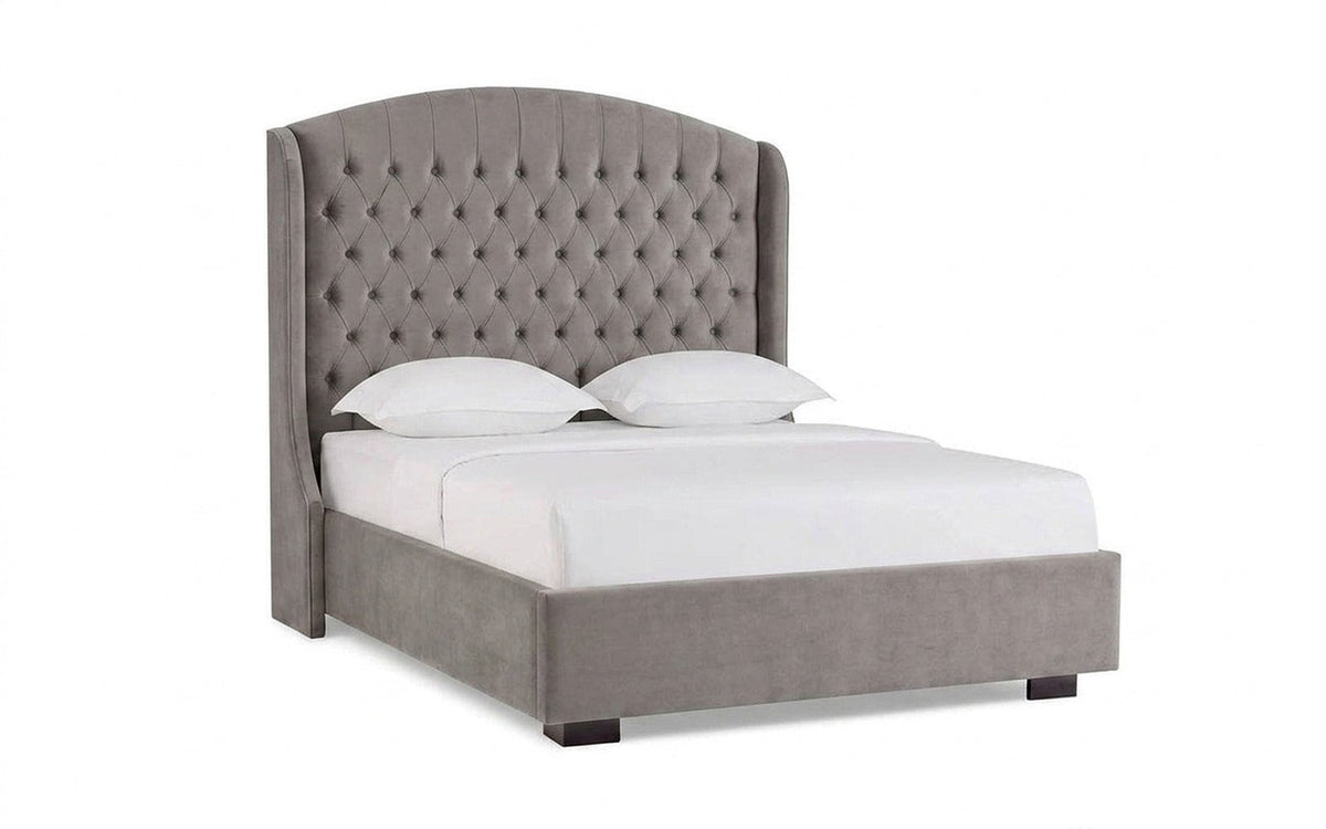 BED EXP RACHEL 140x190 Casanova Grey Slatted base