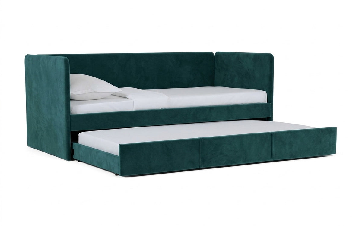 Uno Duo bunk bed with Casanova Seawave upholstery, shown on a white background