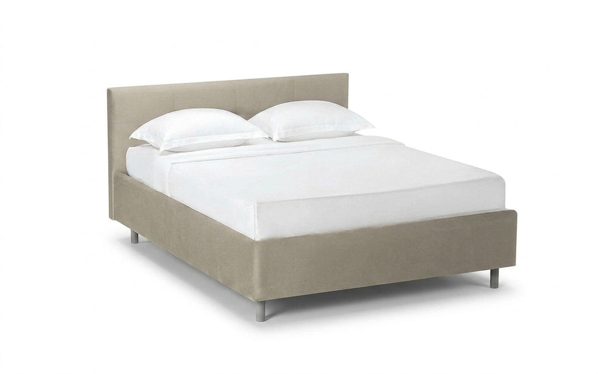 BED EXP VANESSA NOVA 90x190 Sky Velvet 03 Slatted base