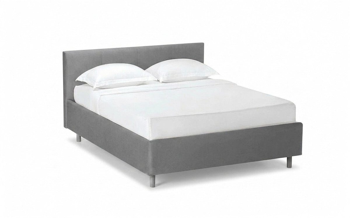 BED EXP VANESSA NOVA 90x190 Sky Velvet 08 Slatted base