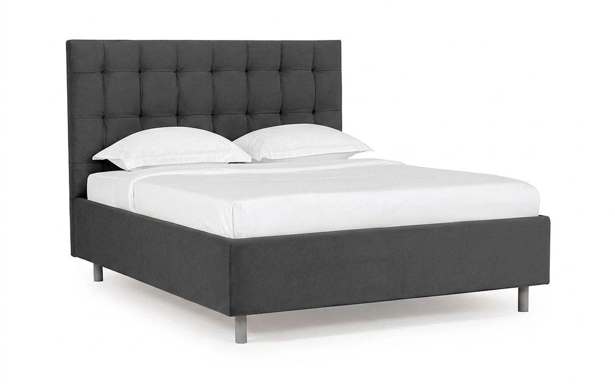 BED EXP VIRGINIO NOVA 90x190 Sky Velvet 16 Slatted base