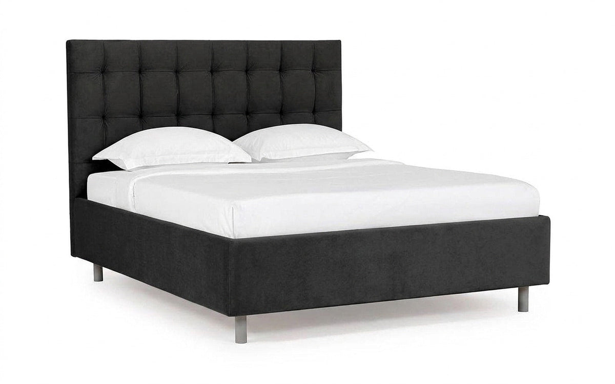 BED EXP VIRGINIO NOVA 90x190 Sky Velvet 38 Slatted base