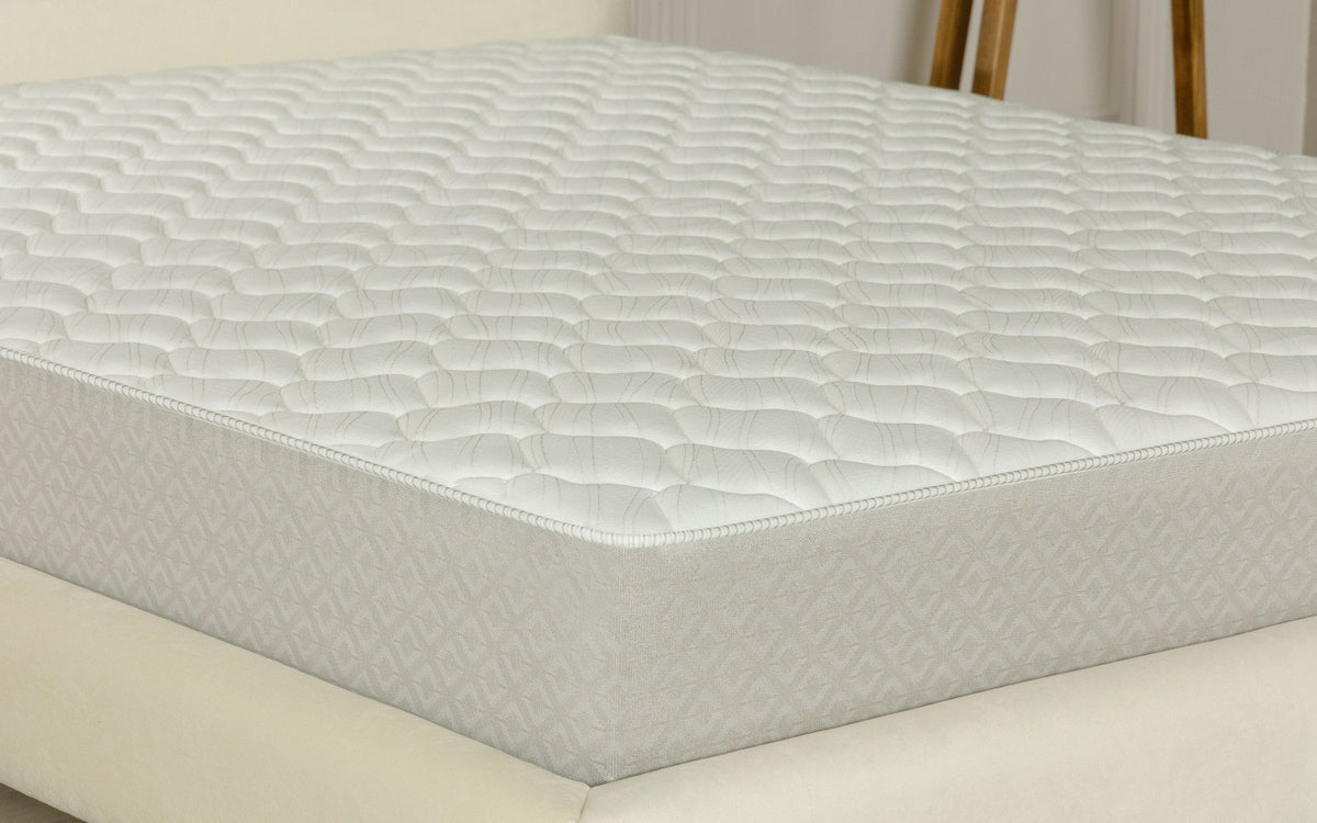 Classic Hard mattress in a bedroom interior, view 3