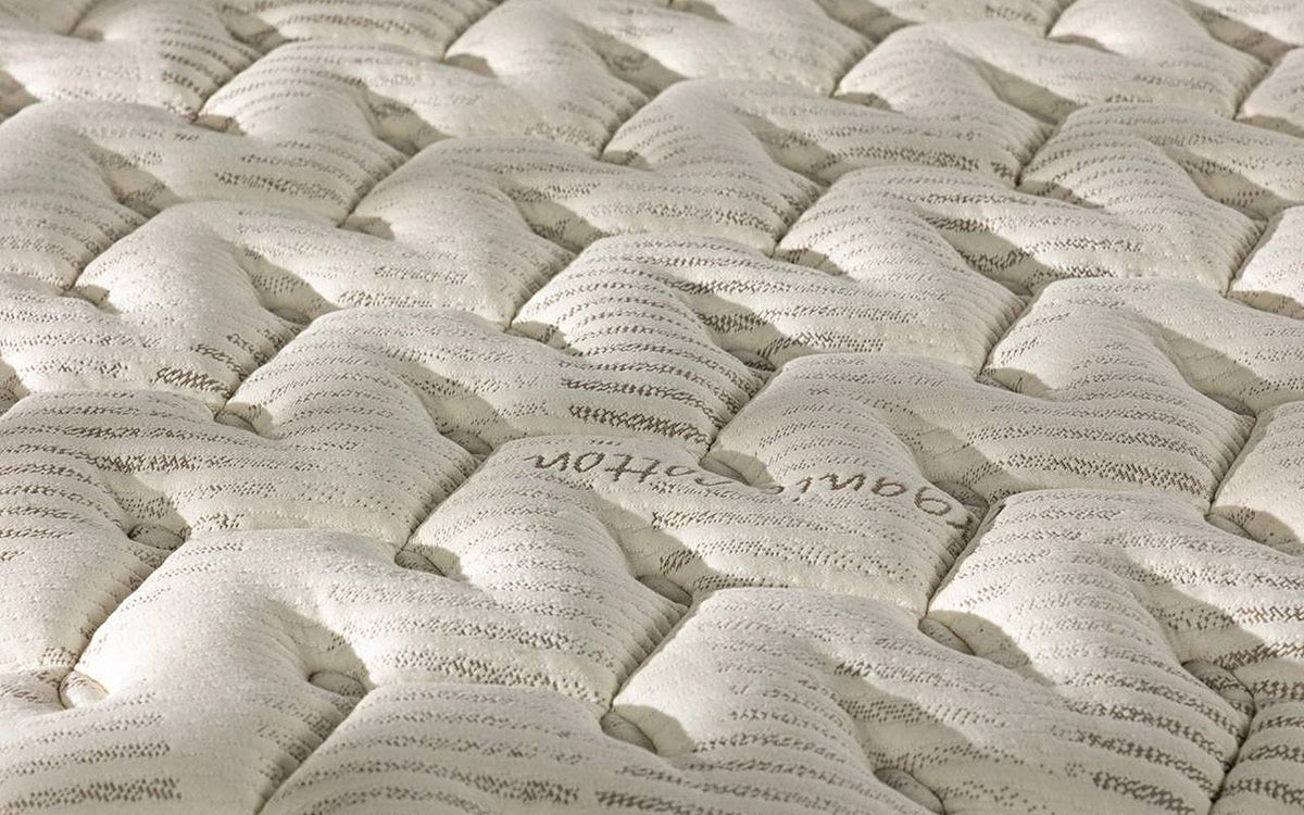 Organic Latex mattress pad in a bedroom interior, view 2