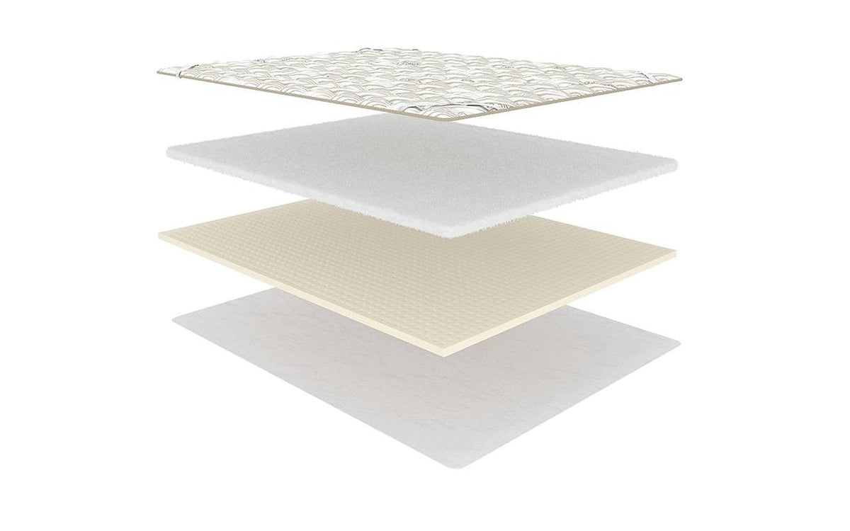 Organic Latex mattress pad, product photo on white background, view 3