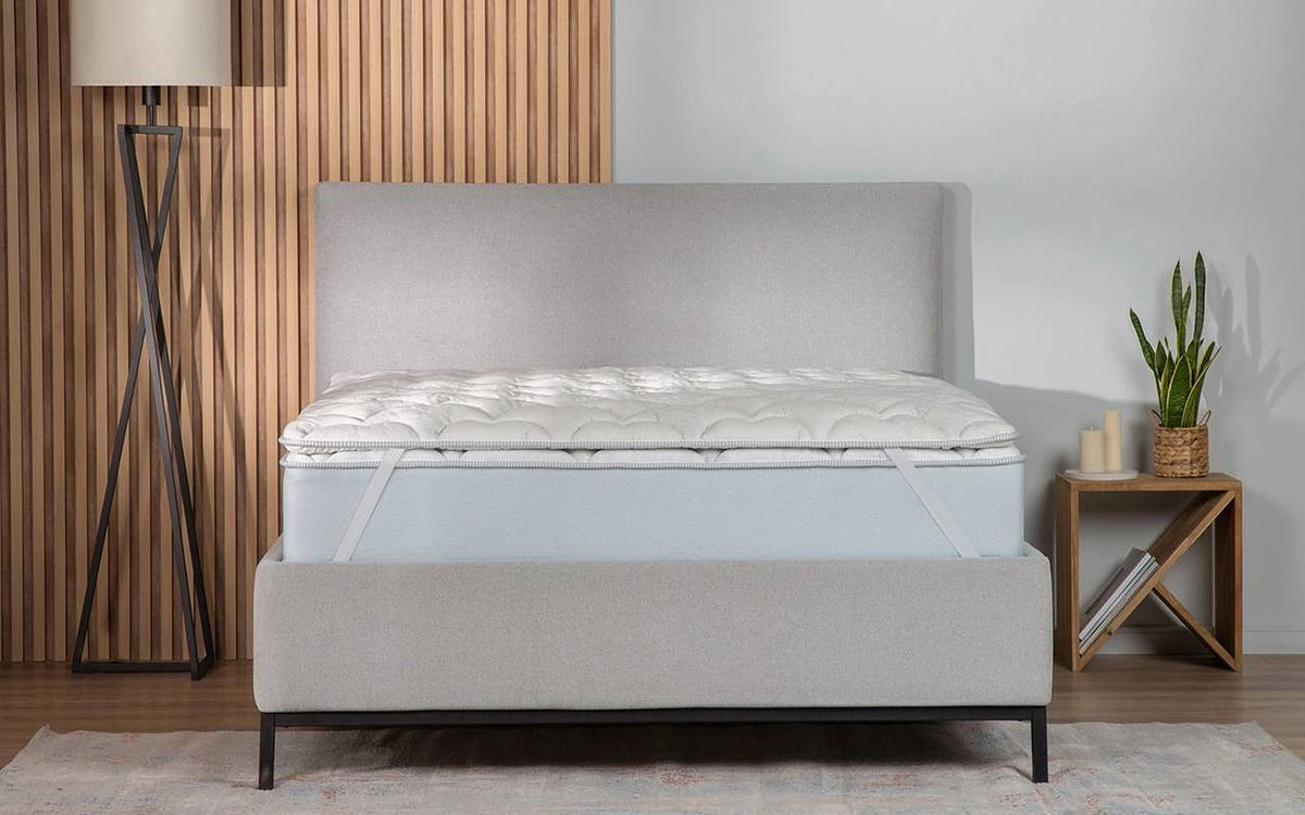 Sleep Professor mattress pad in a bedroom interior, view 4
