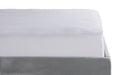 Simple mattress protector, product photo on white background