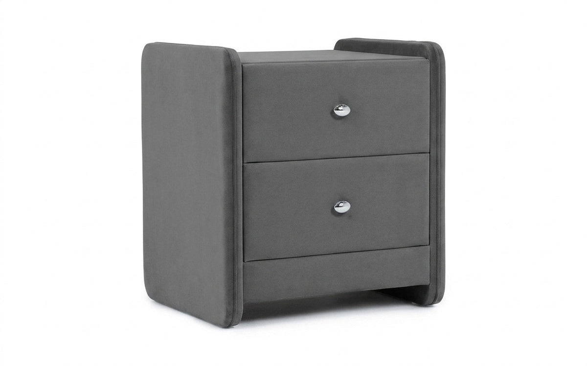 NIGHTSTAND EXP CLASSIC 2 Sky Velvet 16 Handle chrome