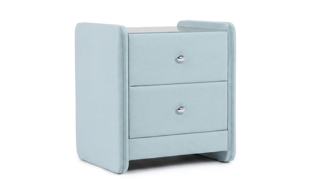 NIGHTSTAND EXP CLASSIC 2 Sky Velvet 18 Handle chrome