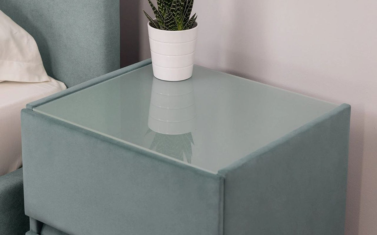 Oscar nightstand in a bedroom interior, view 1