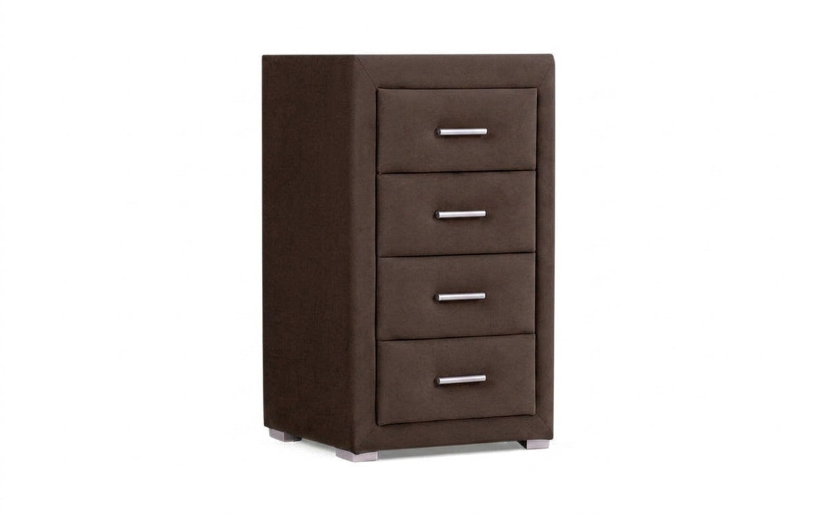 NIGHTSTAND EXP RICHMOND Galaktika brown Handle chrome