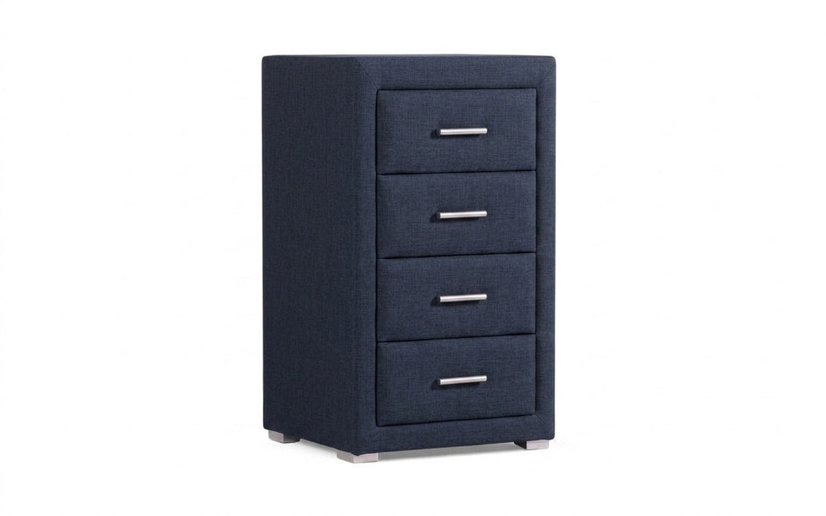 NIGHTSTAND EXP RICHMOND Lidot blue Handle chrome
