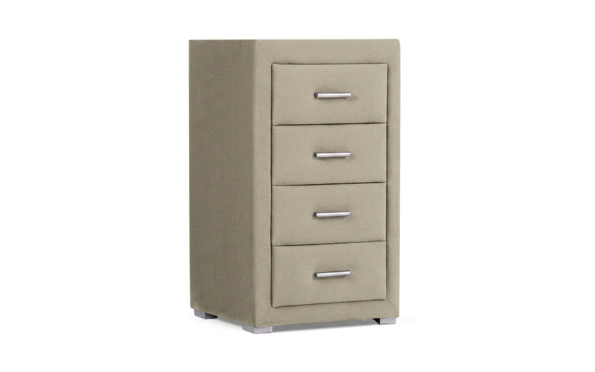 NIGHTSTAND EXP RICHMOND Sky Velvet 03 Handle chrome
