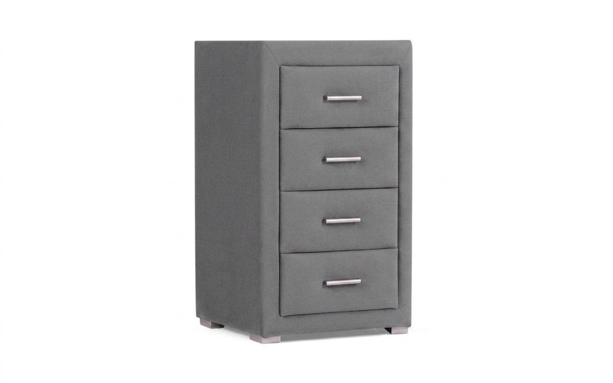 NIGHTSTAND EXP RICHMOND Sky Velvet 08 Handle chrome