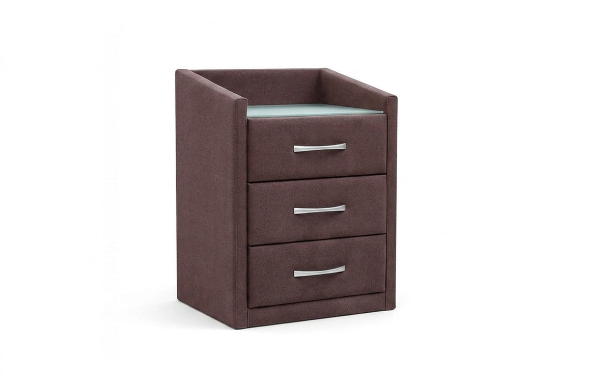 NIGHTSTAND EXP TEFFI Casanova Lilac Smart with glass