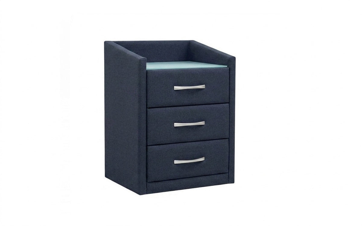 NIGHTSTAND EXP TEFFI Lidot blue Smart with glass